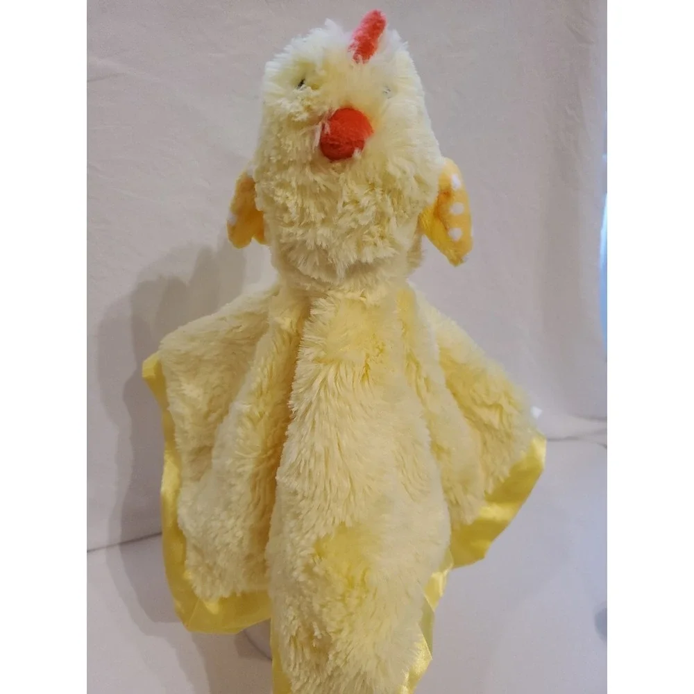 Cloud Island Baby Chick  Lovey Chicken Satin‎ Trim Embroidered Eyes Yellow 13